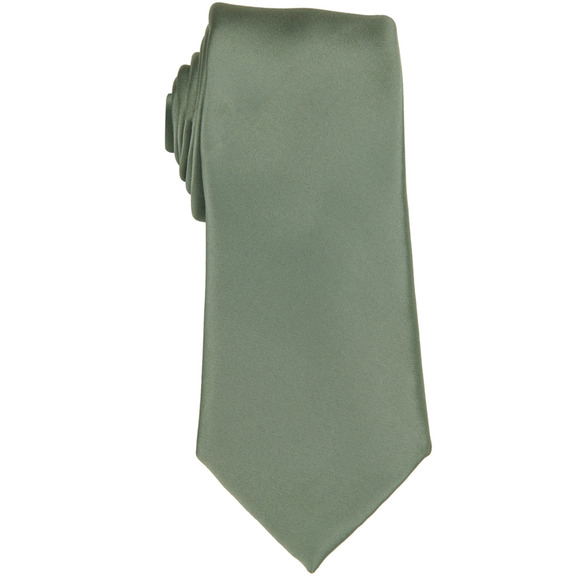 ConStruct Men Satin Solid Tie Green - Picture 1 of 1